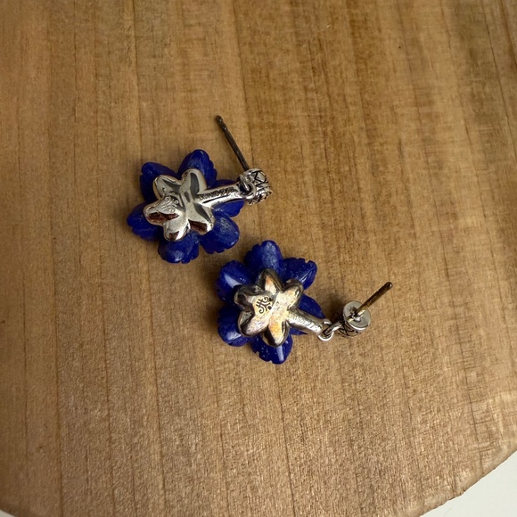 Andrea Candela 18k Blue Lapis Earrings - Picture 5 of 10